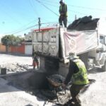 AVANZA EL PROCESO DE BACHEO EN SAN PEDRO