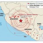 TERREMOTO EN PERÚ DE MAGNITUD 7,2 DEJA VARIAS RÉPLICAS